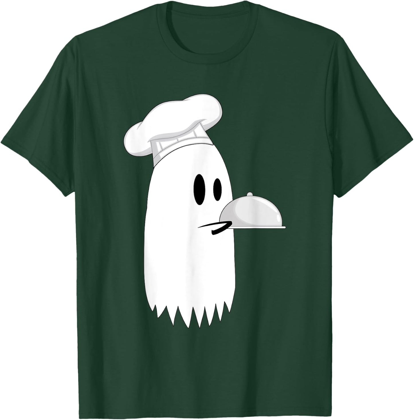 Spooky Ghost Cooking Chef Halloween Costume Gift T-Shirt - T-Shirt | Forest