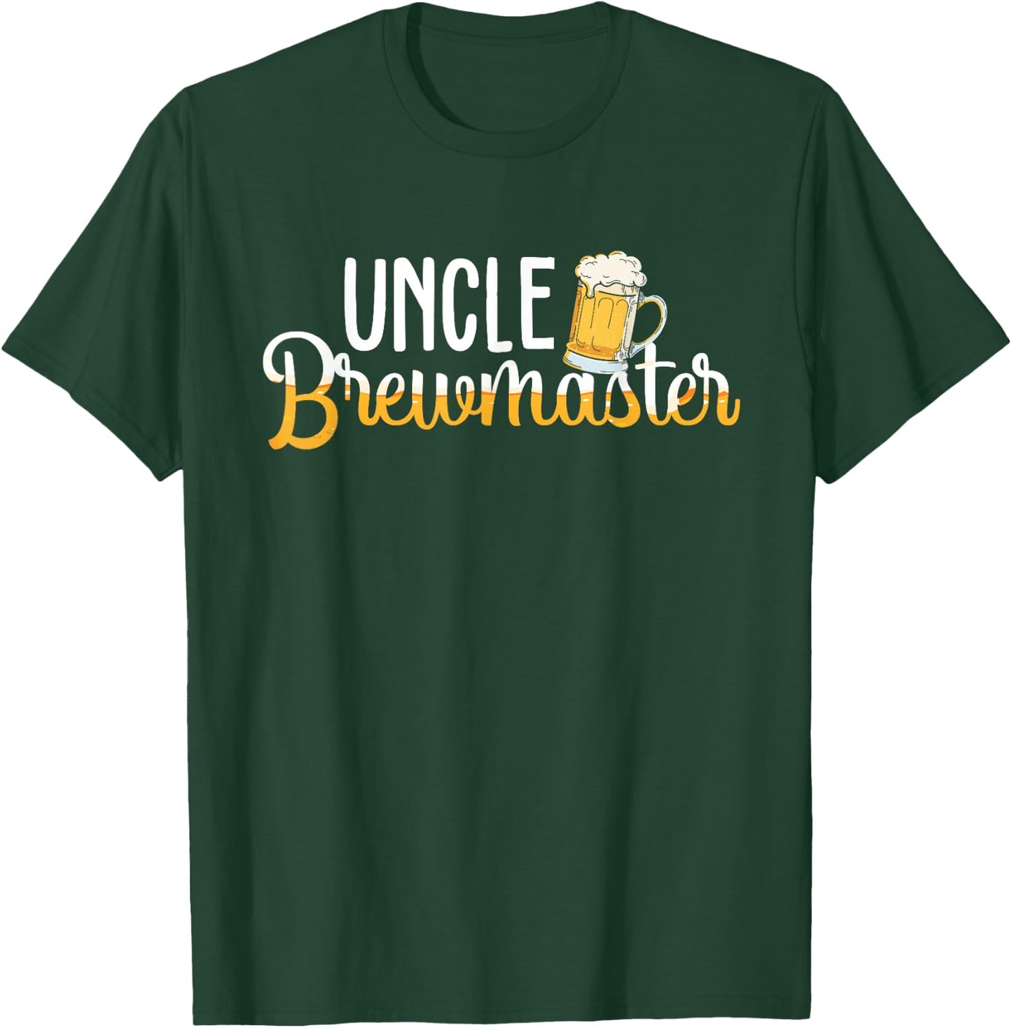 Uncle Brewmaster - Gifts For Beer Brewers Brewmaster Outfit T-Shirt - T-Shirt | Forest