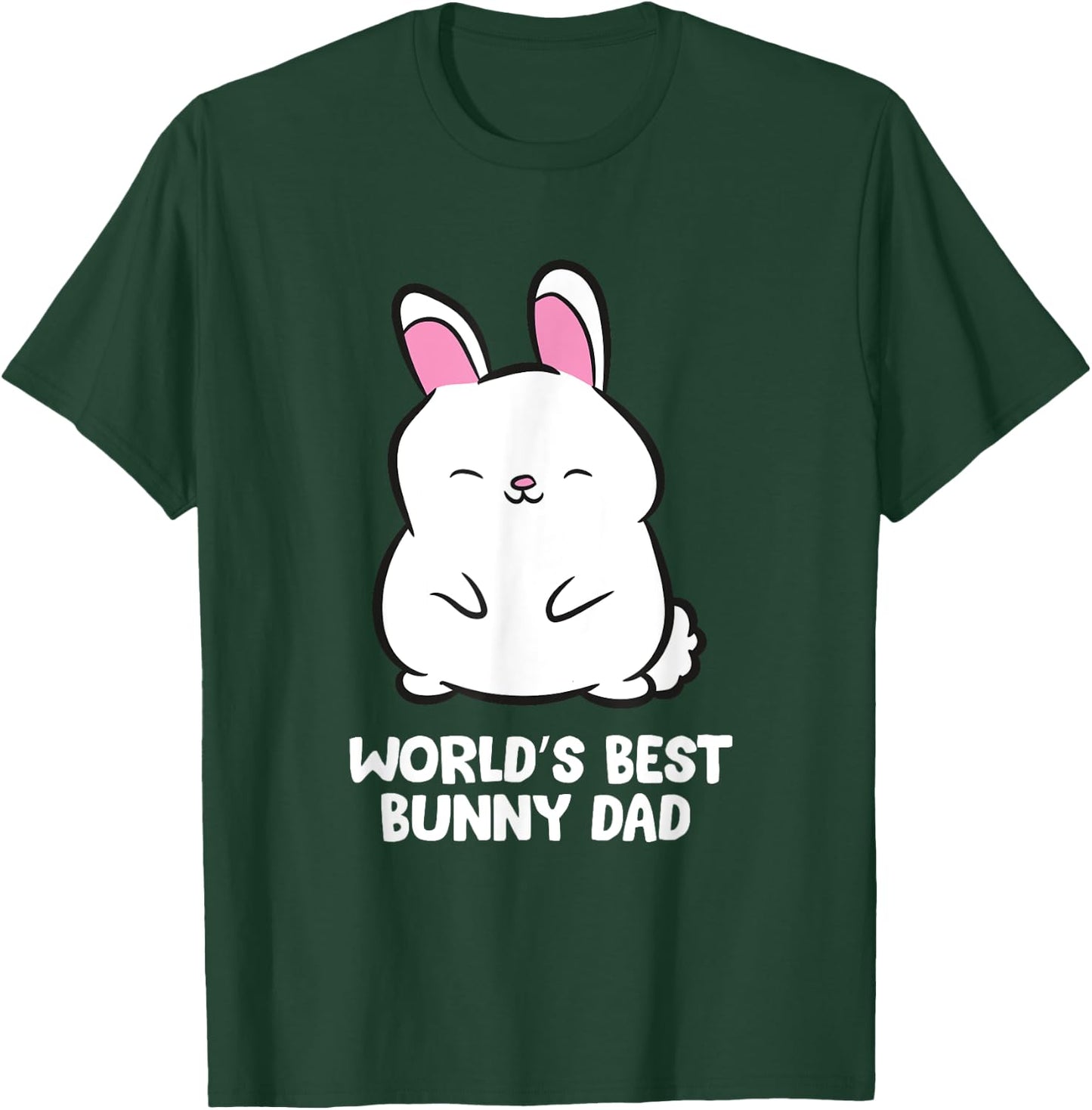 World's Best Bunny Dad Rabbit Bunny Dad T-Shirt - T-Shirt | Forest