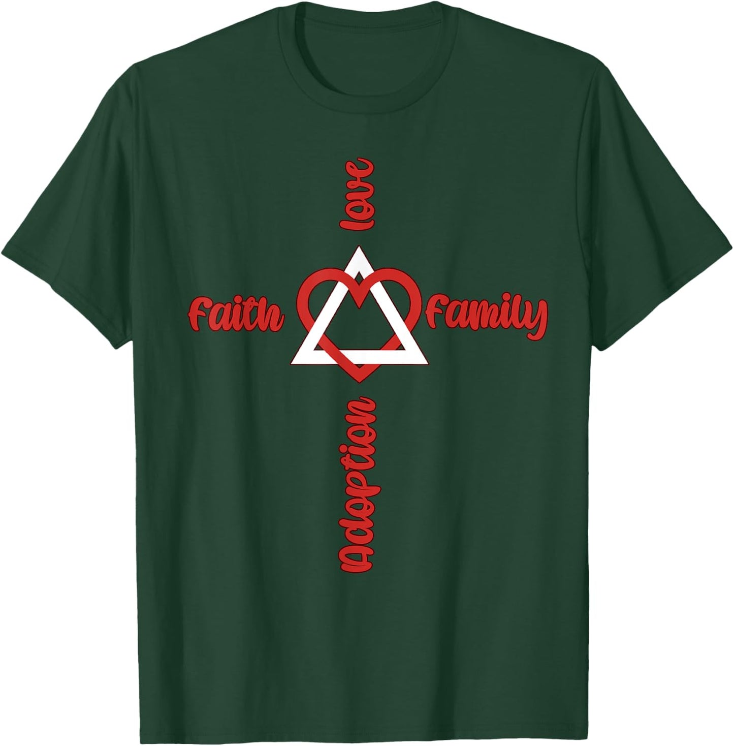 Adoption Symbol idea for Adopting Children Christian Family T-Shirt - T-Shirt | Forest