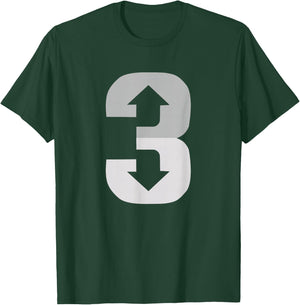 3 Up 3 Down | Three Up Three Down Baseball T-Shirt - T-Shirt | Forest