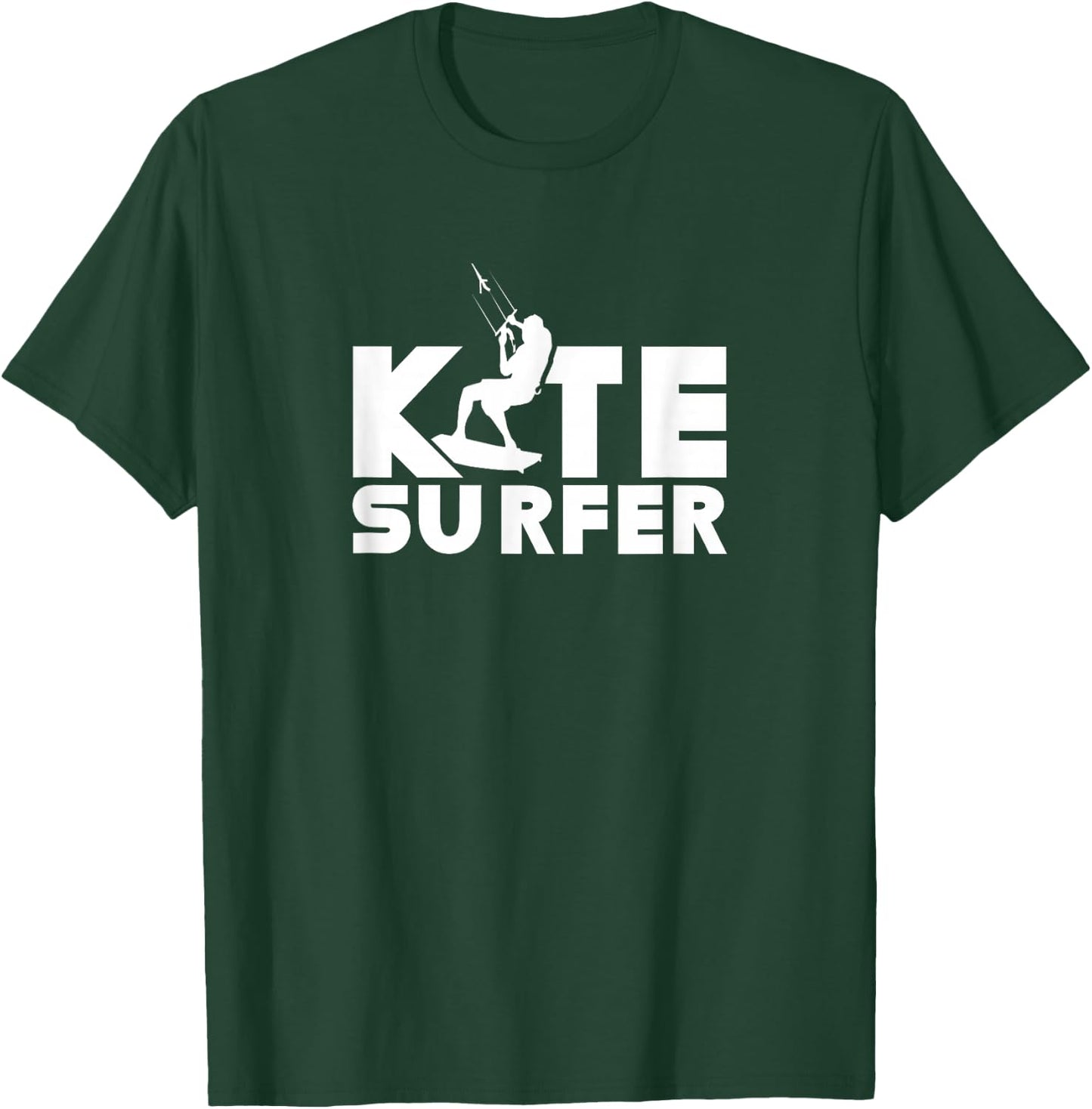 Kitesurfer Kite Surfing Kitesurfing Kiting Kitesurf T-Shirt - T-Shirt | Forest