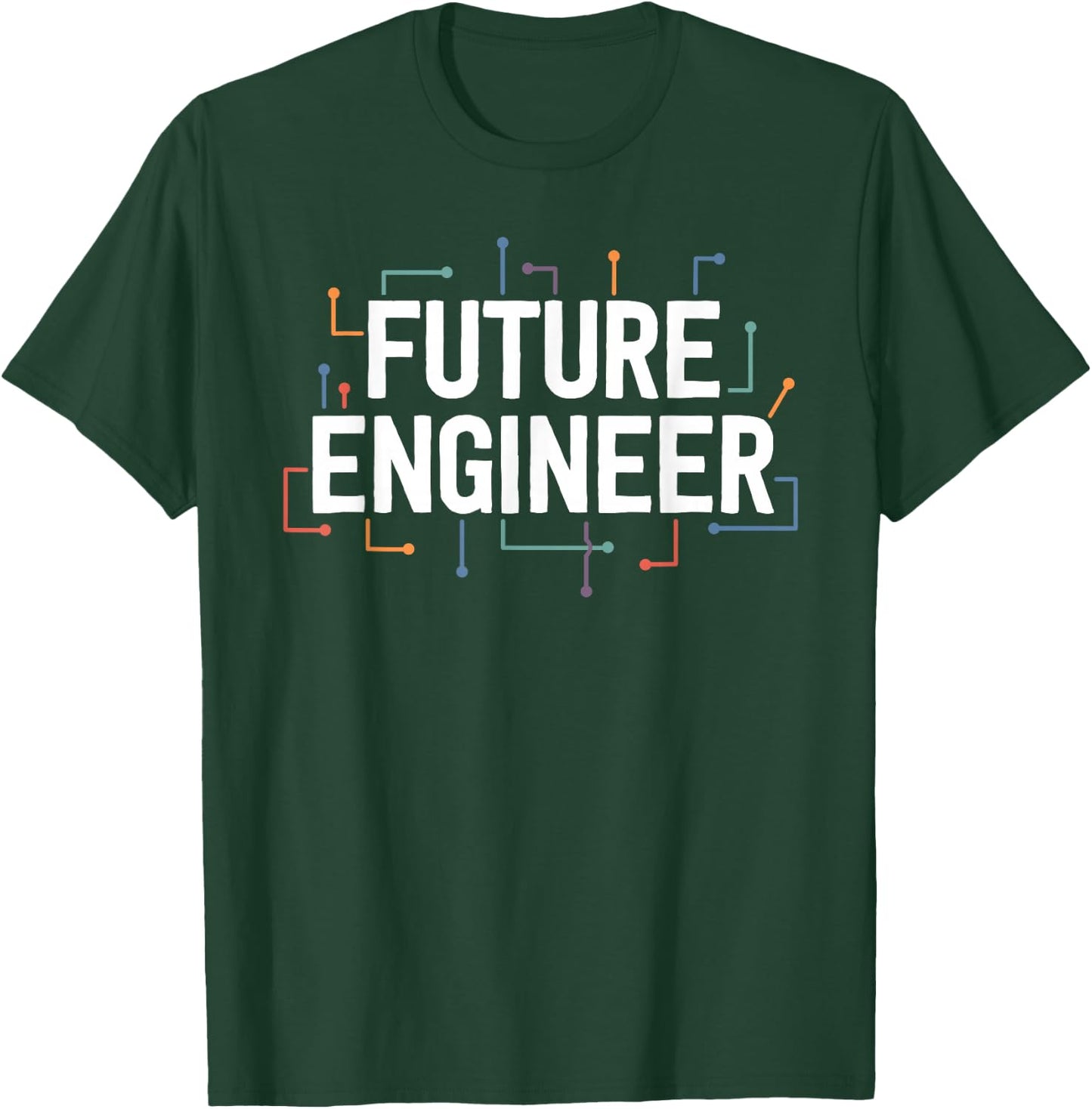 Electrical Engineering Shirt Circuit Kids Future Engineer T-Shirt - T-Shirt | Forest