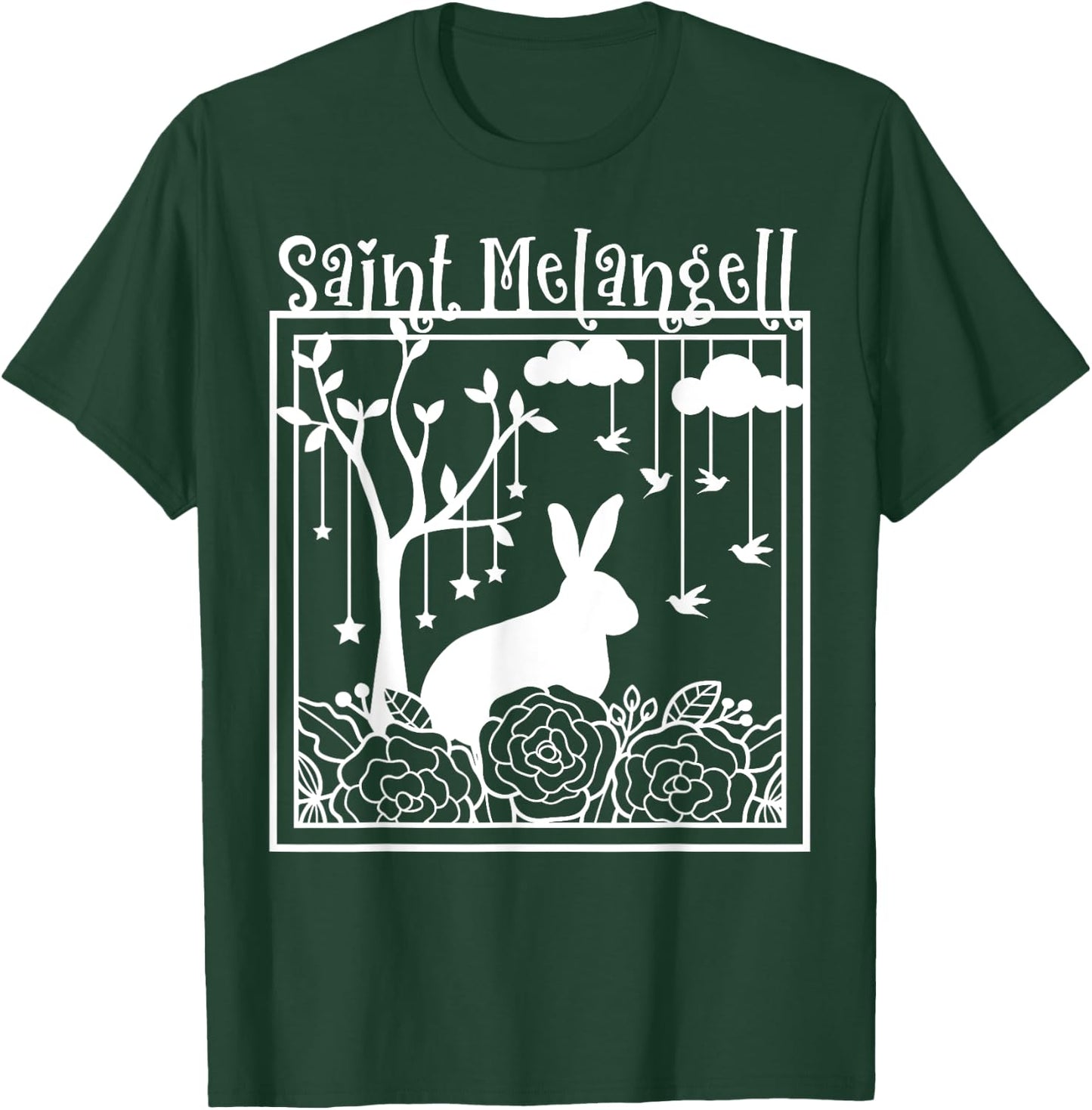 St Melangell Hares Rabbit Owner Catholic T-Shirt - T-Shirt | Forest