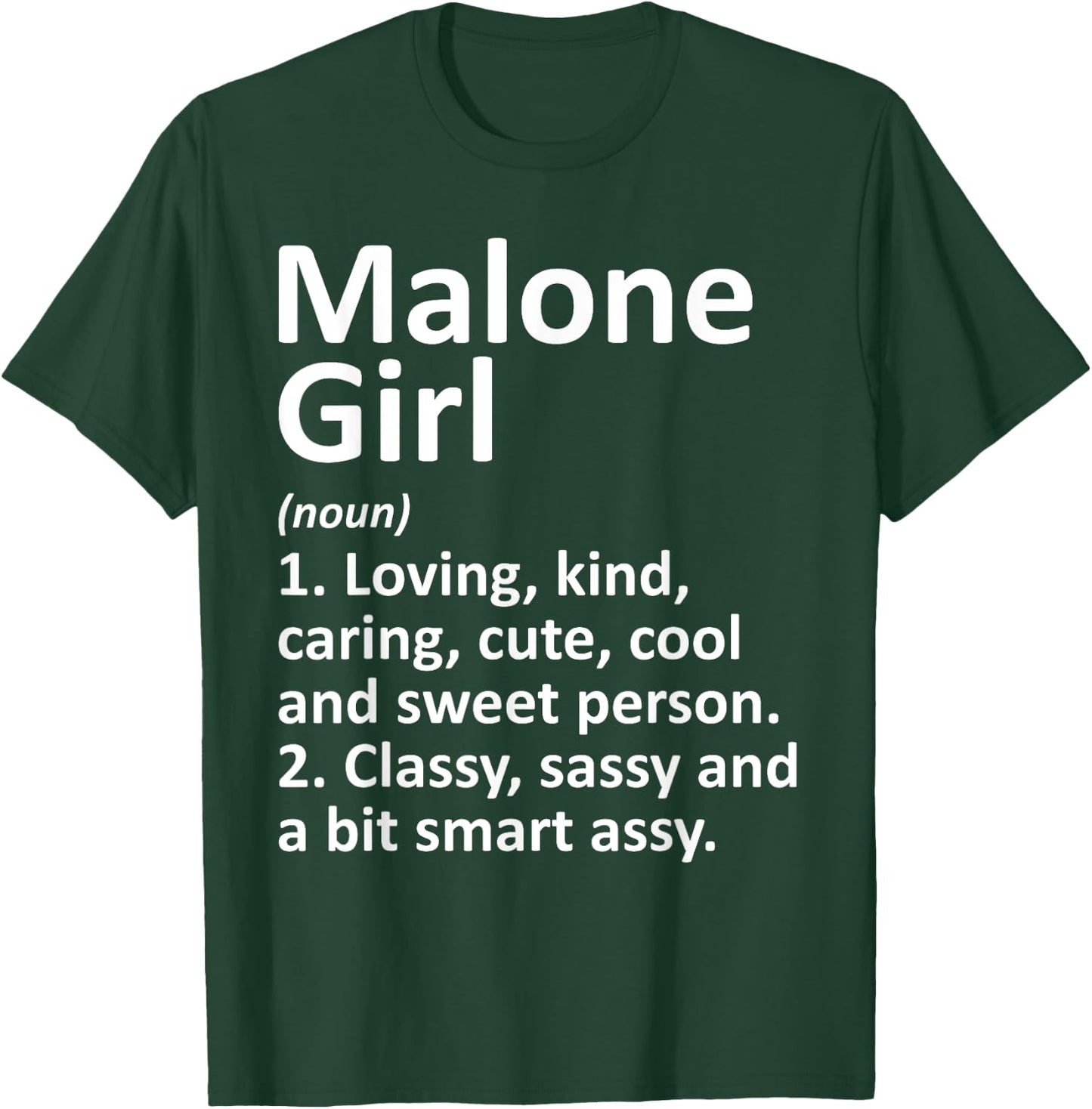 MALONE GIRL NY NEW YORK Funny City Home Roots Gift T-Shirt - T-Shirt | Forest