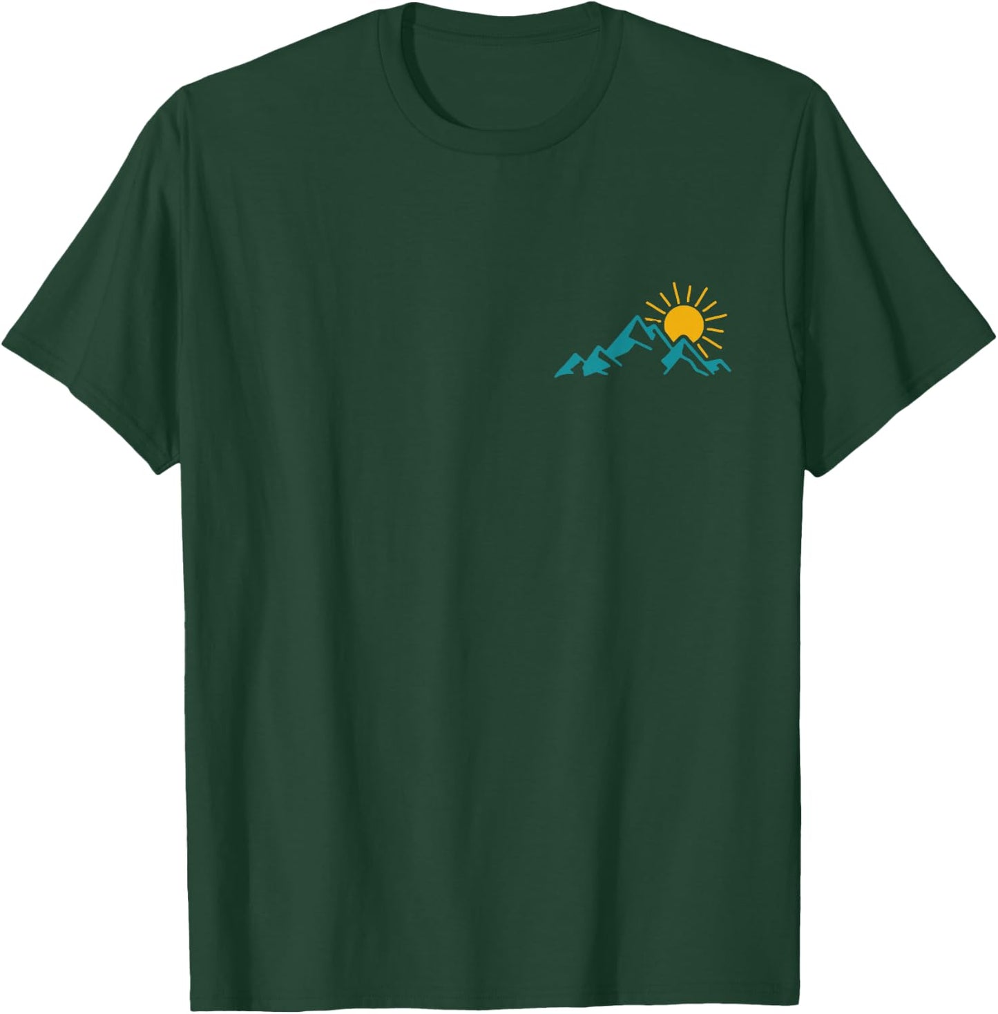 Wir Lieben Berge - Black Mountain - Adults, Outdoor Enthusiasts - - Short Sleeve - Small - - Modern Vintage - Hiking, Camping, Climbing T-Shirt - T-Shirt | Forest