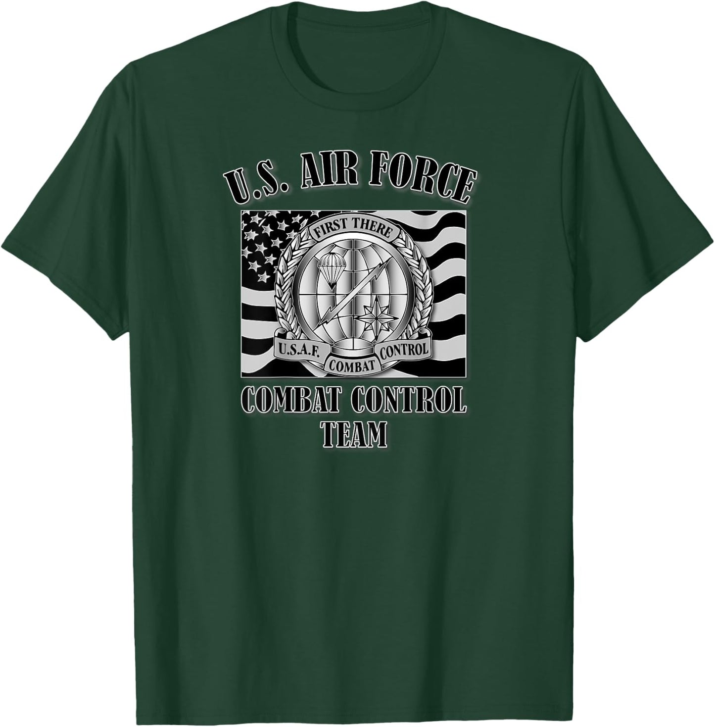 U.S. Air Force Combat Control Team (Back Design) T-Shirt - T-Shirt | Forest