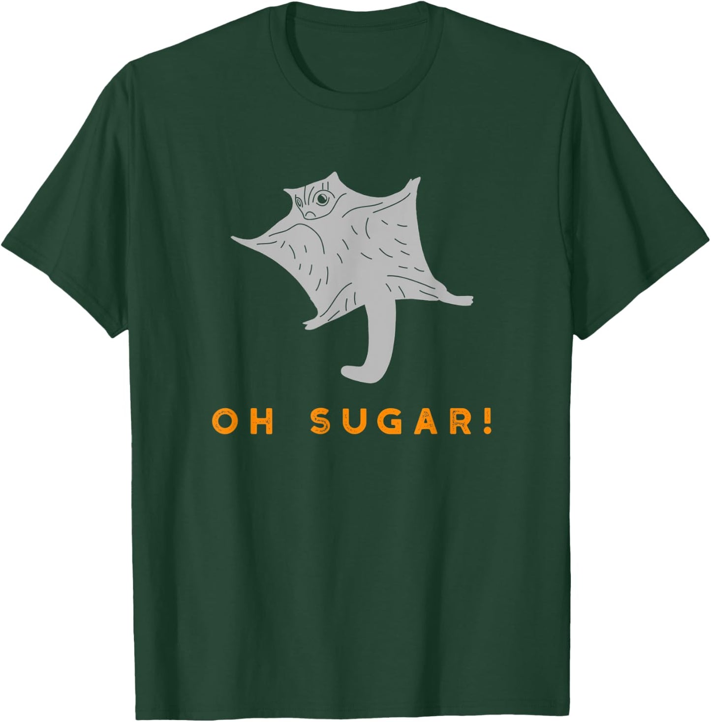 Oh Sugar! Funny Flying Sugar Glider Graphic T-Shirt - T-Shirt | Forest