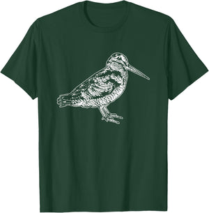 American Woodcock Bird Watching Hunting Unique Birding Gift T-Shirt - T-Shirt | Forest