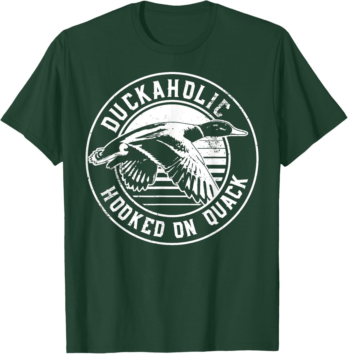 Quack Duck Hunter Duckaholic Gift design T-Shirt - T-Shirt | Forest