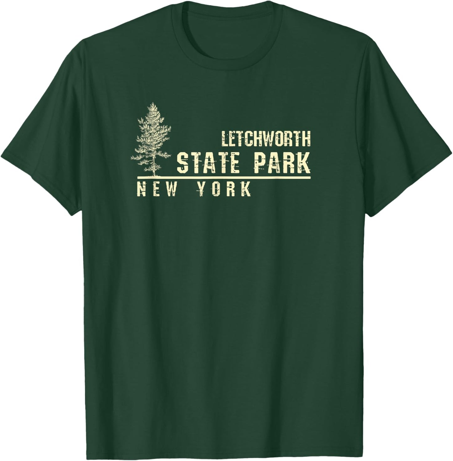 NY Souvenir Gift Letchworth State Park T-Shirt - T-Shirt | Forest