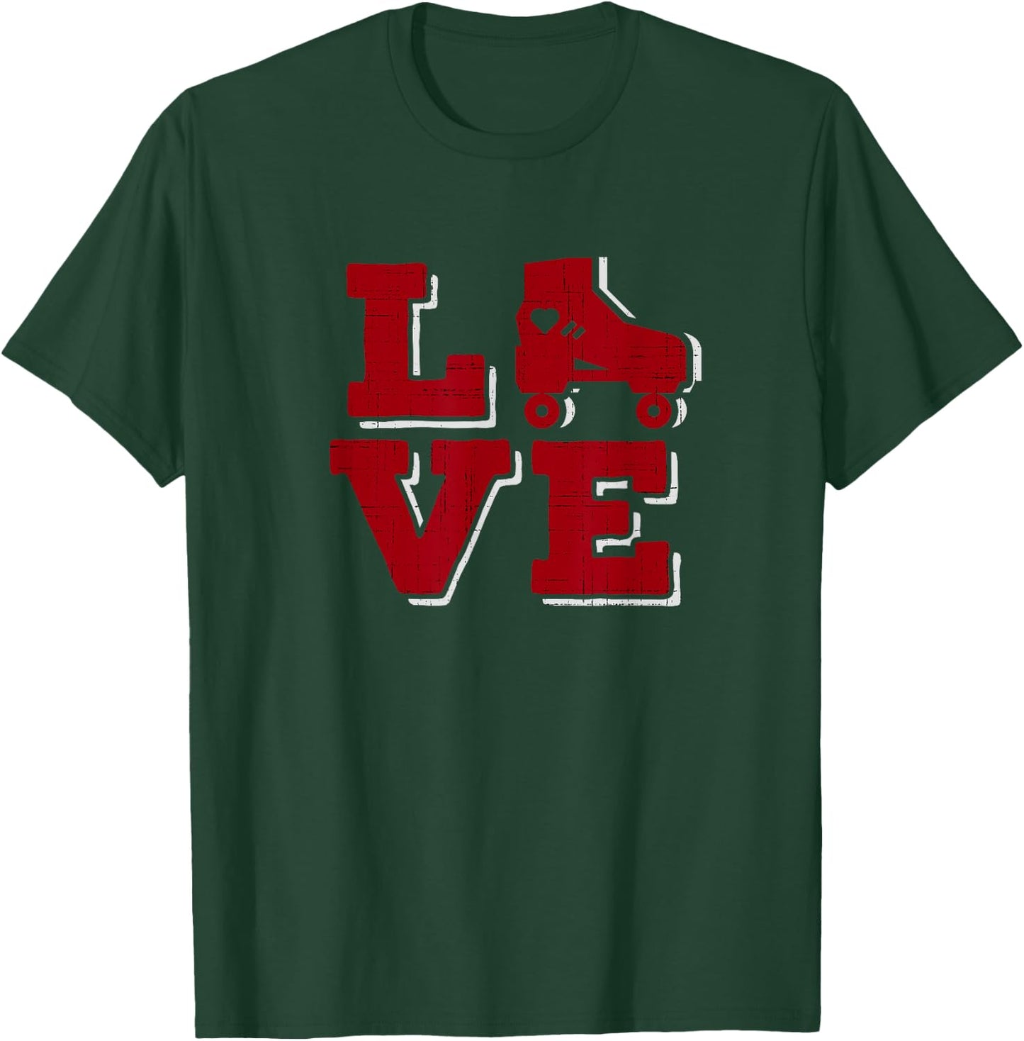 Roller Skates Love Roller Skating Derby Skate Trainer T-Shirt - T-Shirt | Forest