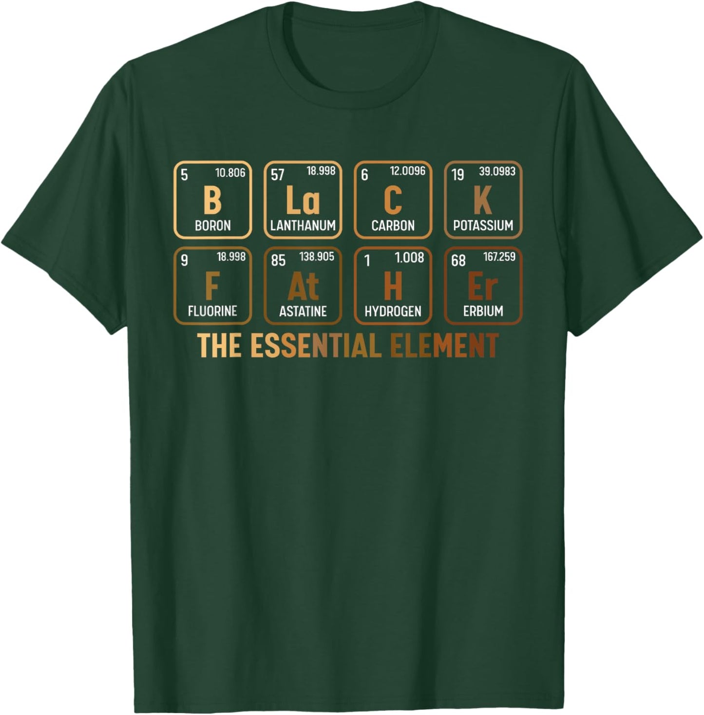 Black Father's Day Black Dad Black Father Essential Element T-Shirt - T-Shirt | Forest