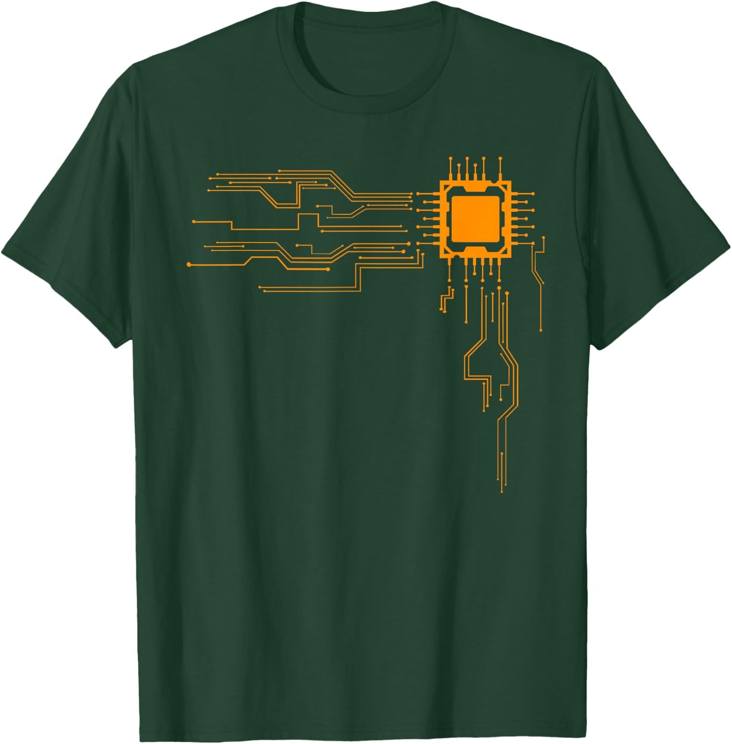 Funny Computer Geek Nerd Gift Cool Computer Core Circuit T-Shirt - T-Shirt | Forest