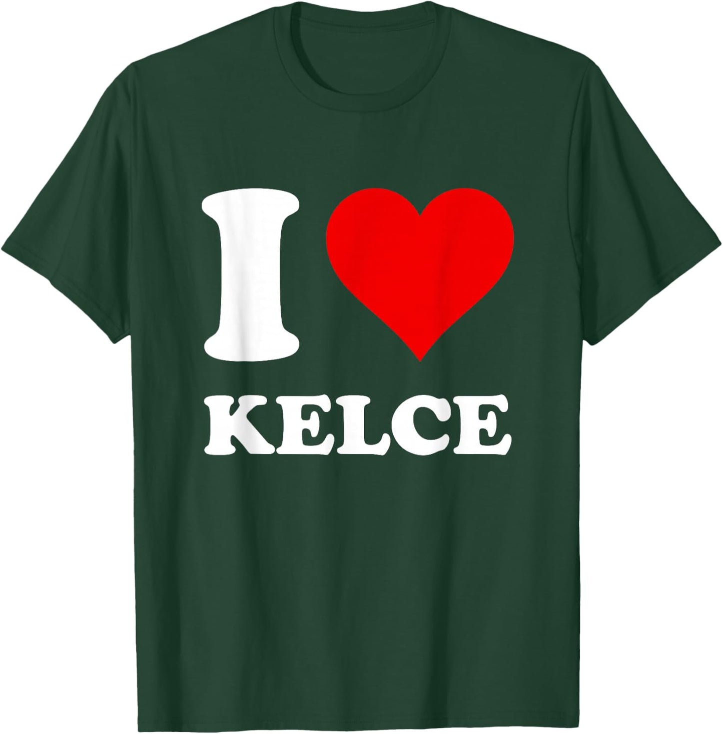 Red Heart I Love Kelce T-Shirt - T-Shirt | Forest