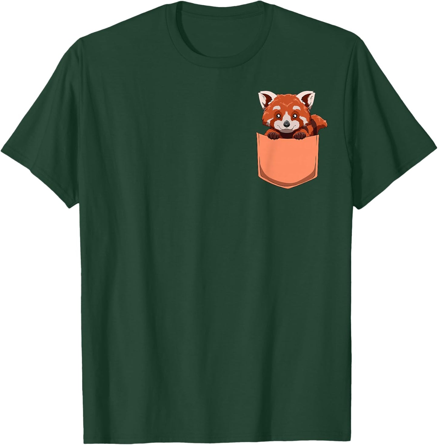 Red Panda Pocket Red Panda Bag T-Shirt - T-Shirt | Forest