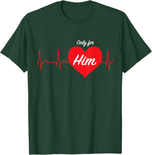 Only for...His and Hers pajamas sets couples valentine's day T-Shirt - T-Shirt | Forest