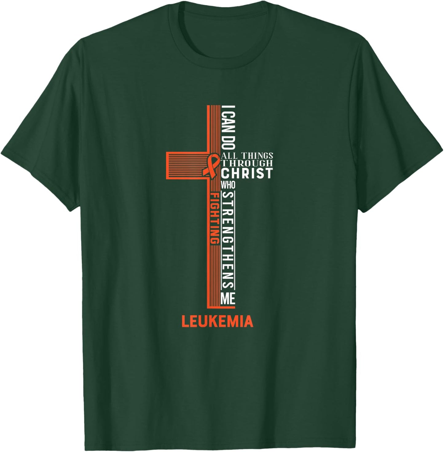 Leukemia Fight Cancer Ribbon T-Shirt - T-Shirt | Forest