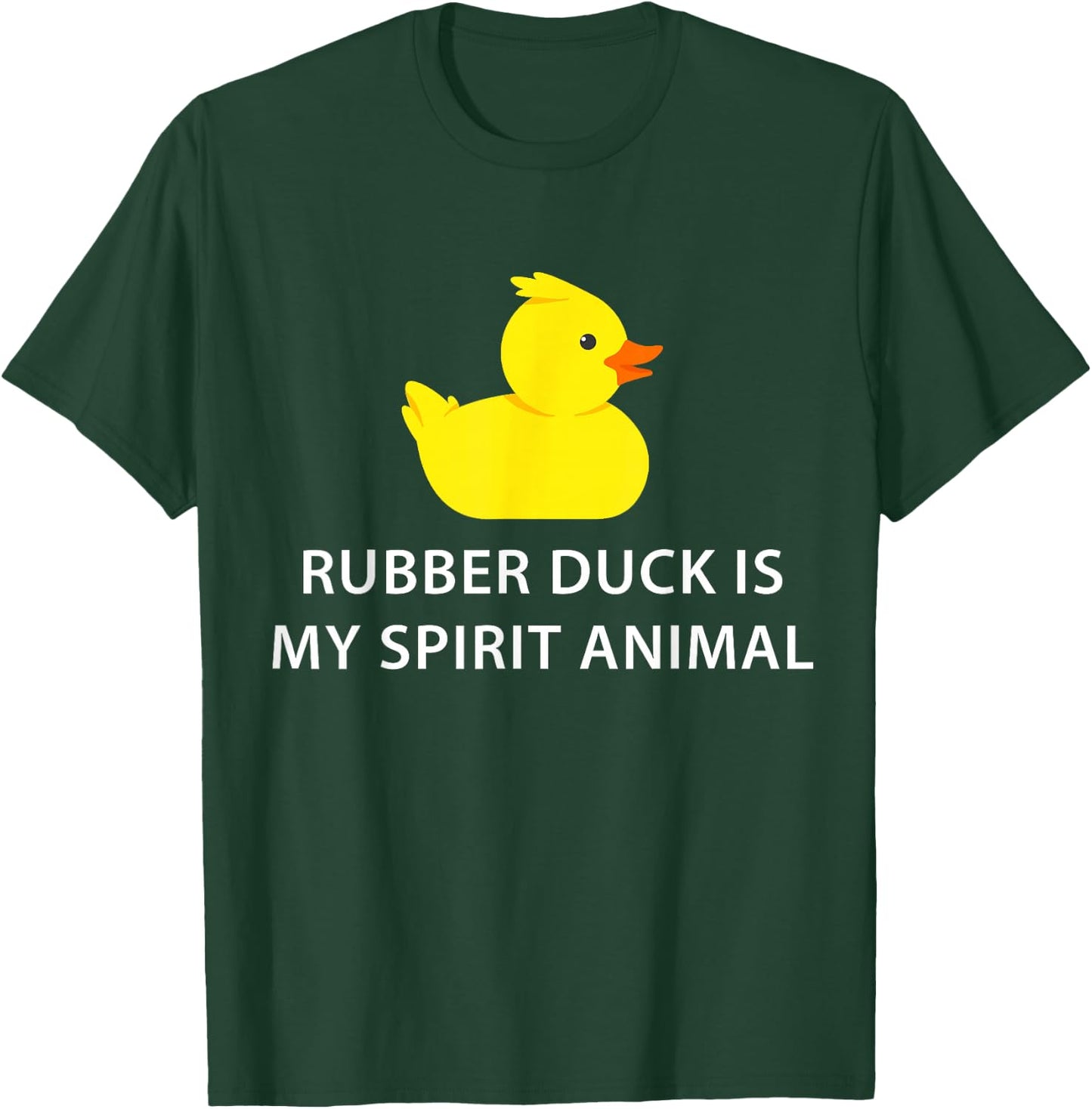 Rubber Duck Spirit Animal Funny Duck T-Shirt - T-Shirt | Forest