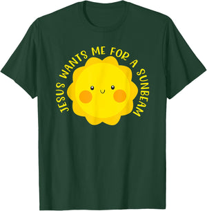 Jesus Wants Me for a Sunbeam Cute Children's Song Gift T-Shirt - T-Shirt | Forest
