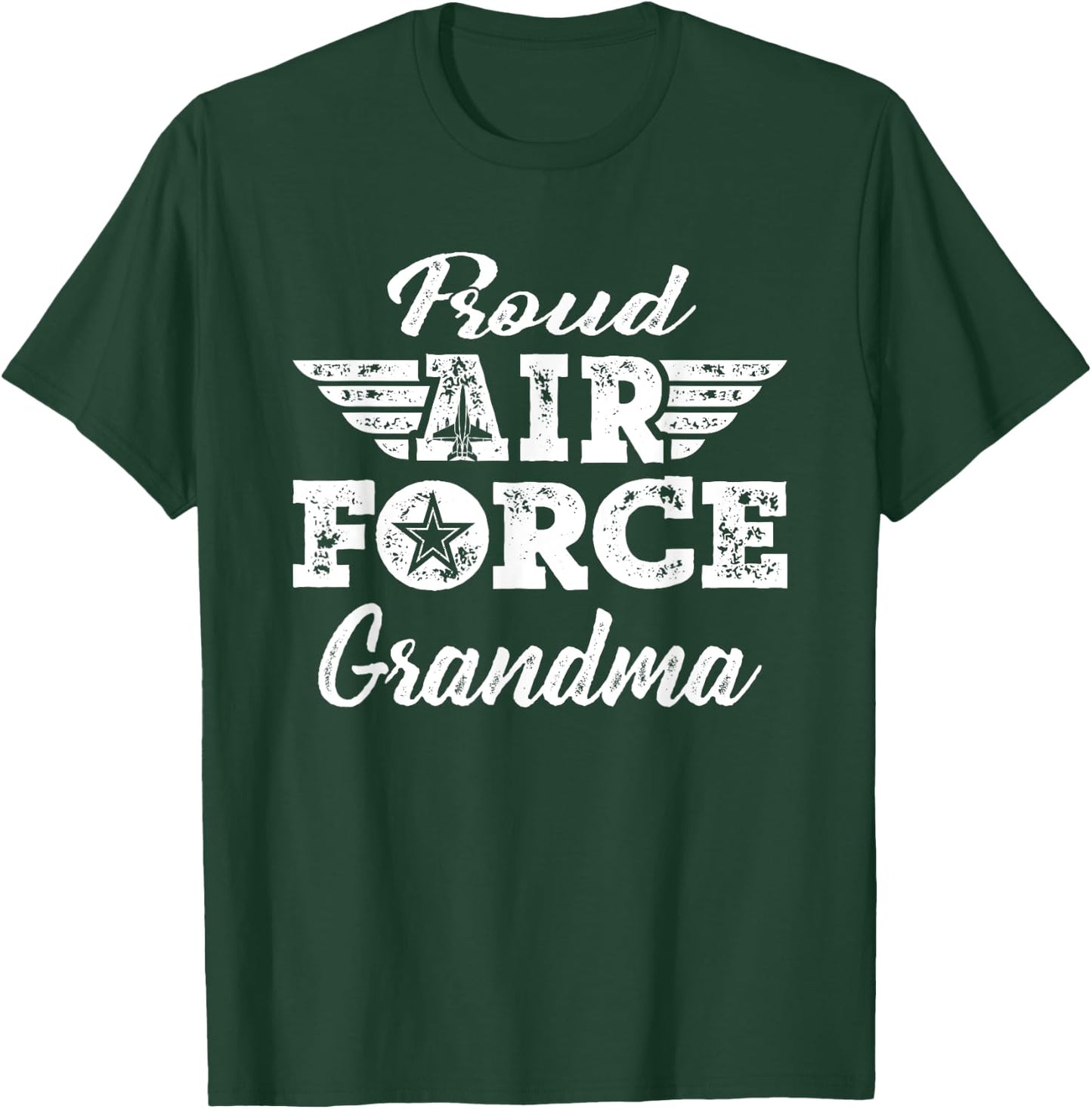 Proud Air Force Grandma Military Family Grandmother Gifts T-Shirt - T-Shirt | Forest