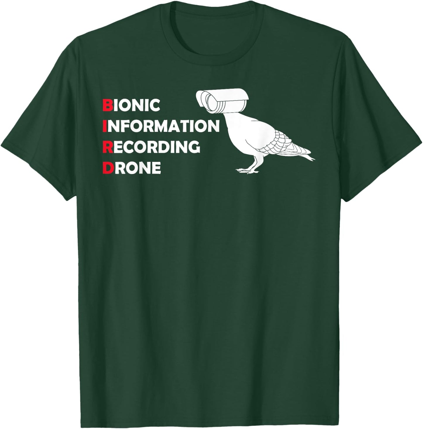 Drone Conspiracy Theory Birds Are Not Real T-Shirt - T-Shirt | Forest