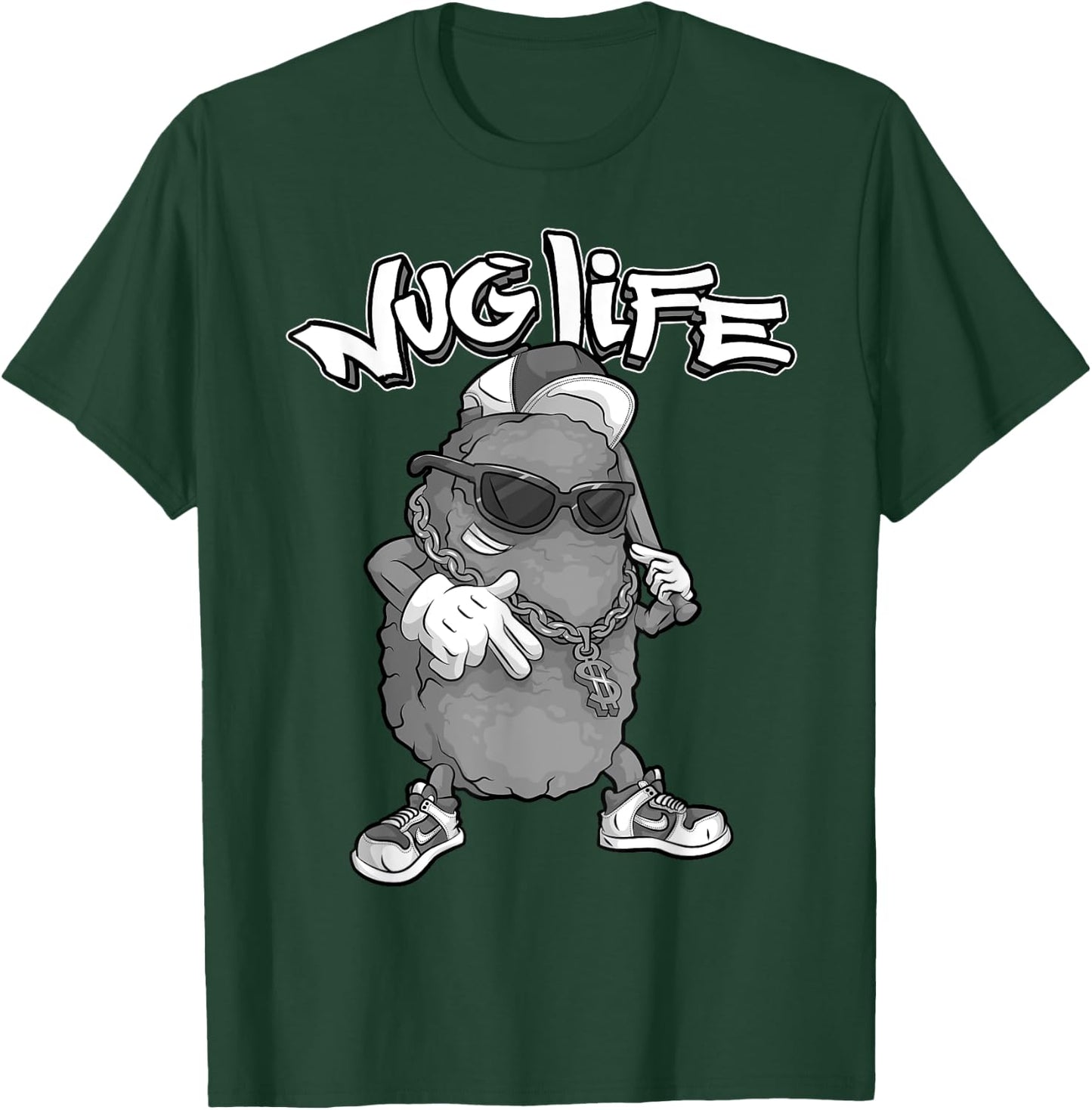 Funny Nug Life Gift | Cute Chicken Nuggets Lover Men Women T-Shirt - T-Shirt | Forest