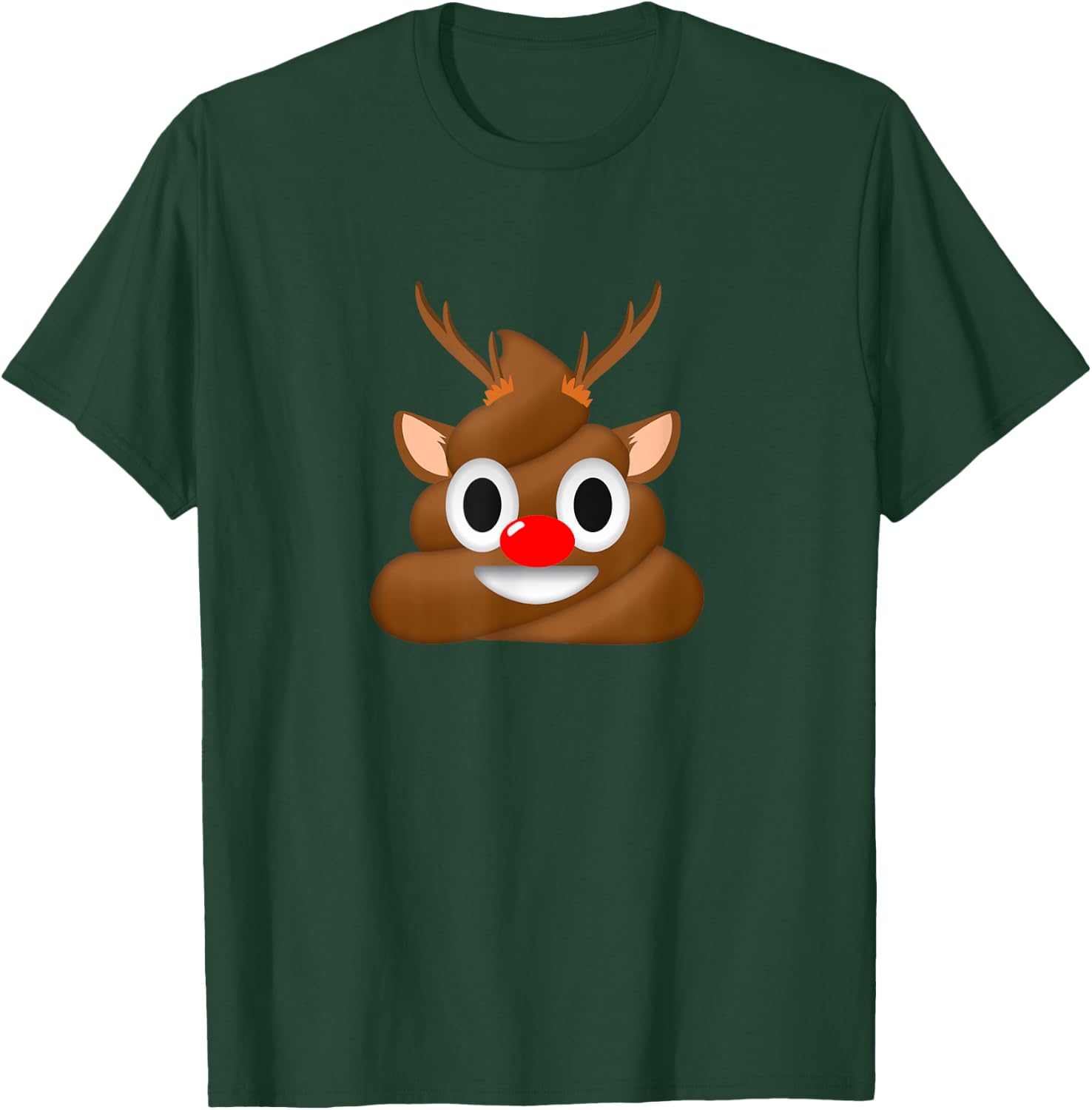 Christmas Reindeer Poop Holiday T-Shirt - T-Shirt | Forest