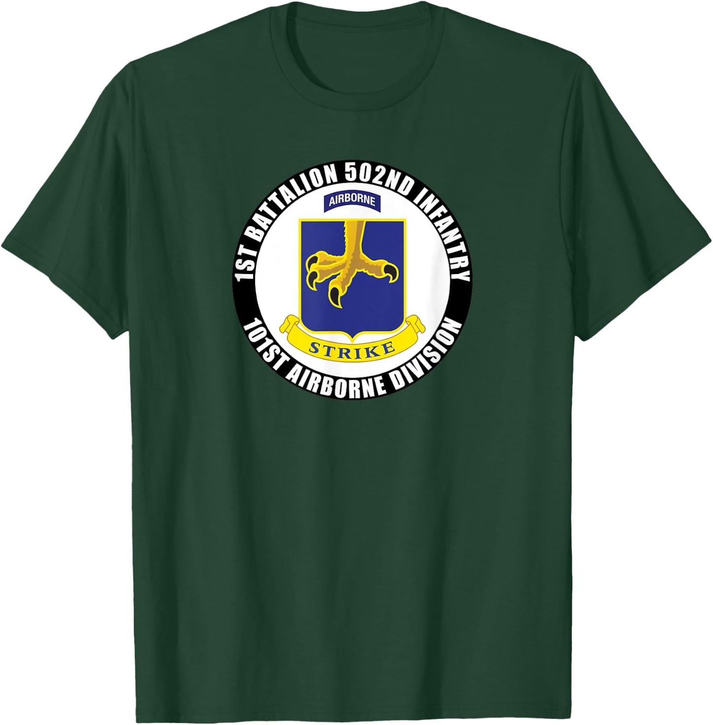 1st Battalion 502nd Infantry 101st Airborne Division Veteran T-Shirt - T-Shirt | Forest