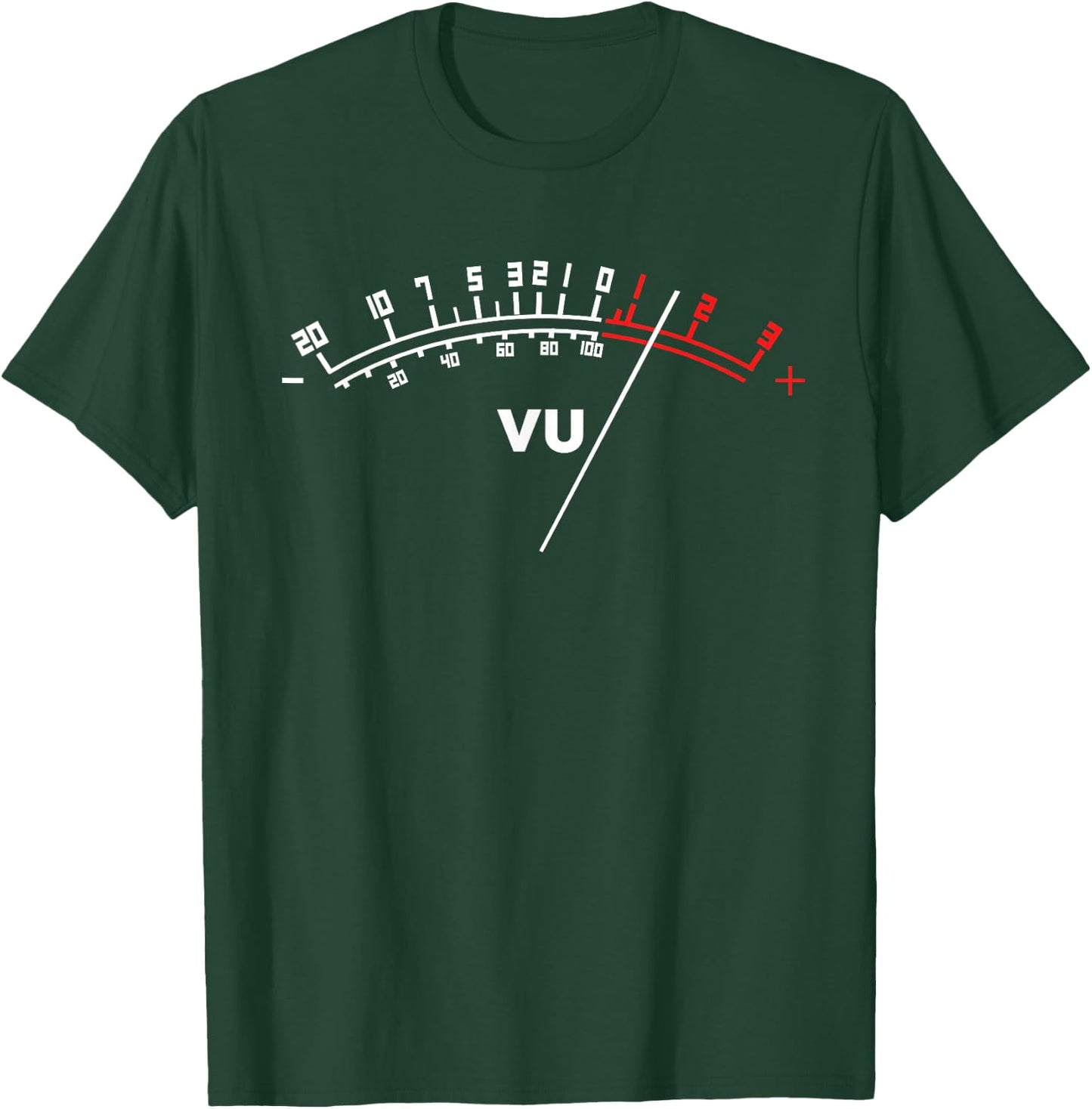 Audio VU Meter Cool Analogue Sound Engineer Gift T-Shirt - T-Shirt | Forest