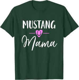 Mustang Horse Mama T-Shirt - T-Shirt | Forest