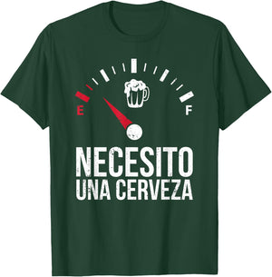 Funny I need a Beer Shirt, Necesito una cerveza, Speed T-Shirt - T-Shirt | Forest