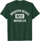 Brighton Beach Brooklyn NYC Gym Style Distressed White Print T-Shirt - T-Shirt | Forest