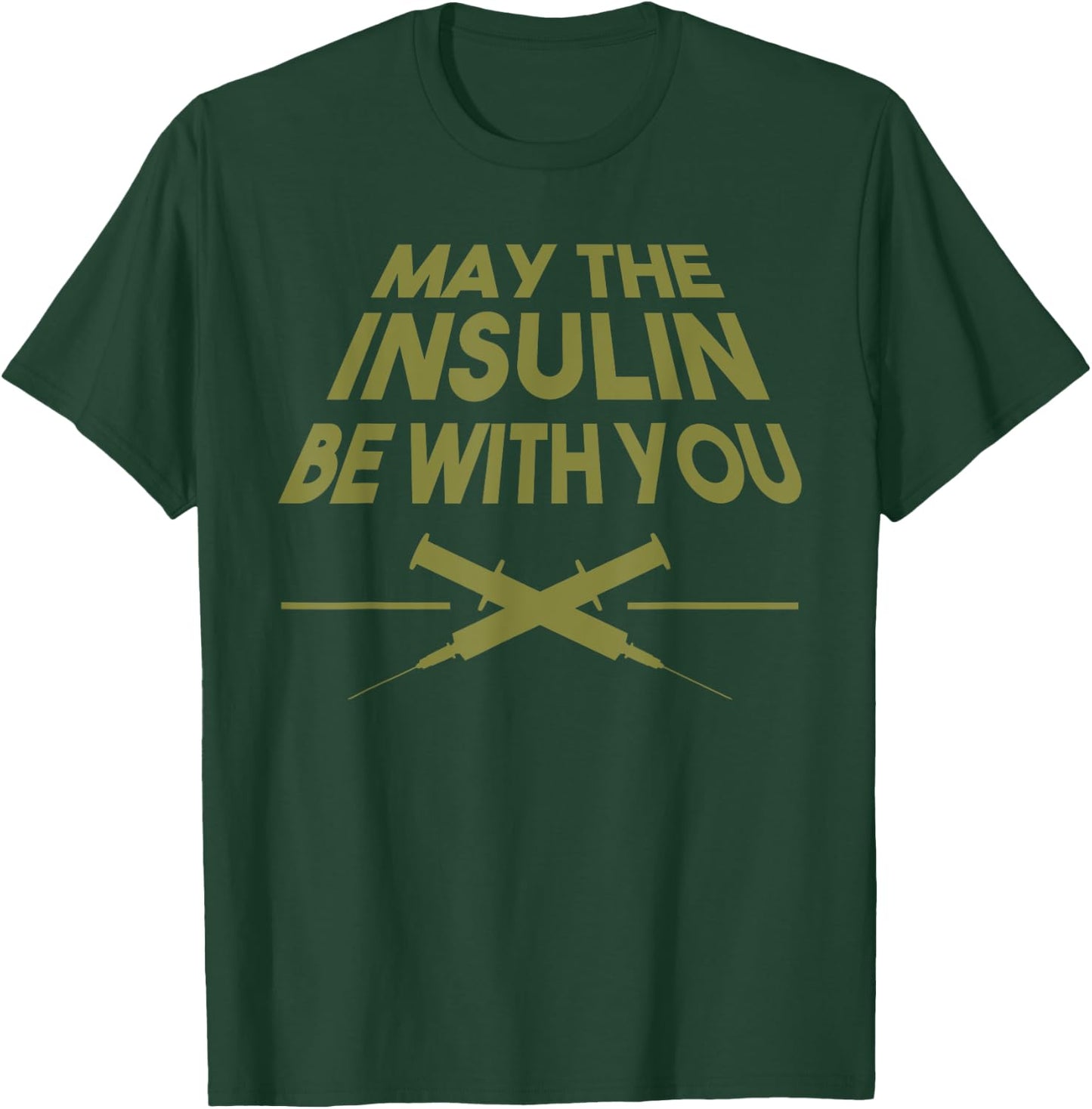 Funny Type 1 Diabetes Gift Diabetic Men Women Kids Children T-Shirt - T-Shirt | Forest