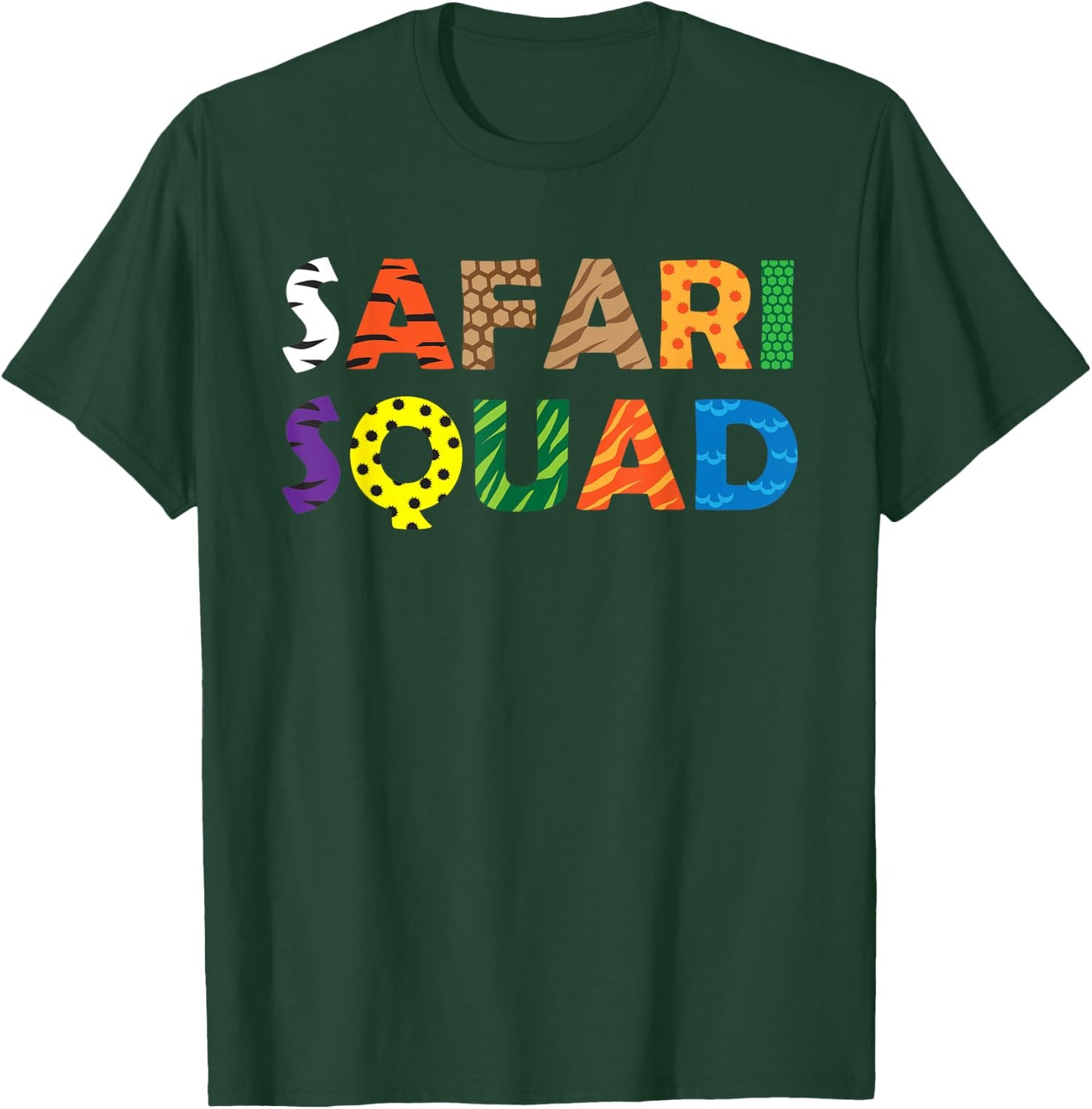 Safari Squad African Summer Vacation Vacay Trip Animal Lover T-Shirt - T-Shirt | Forest