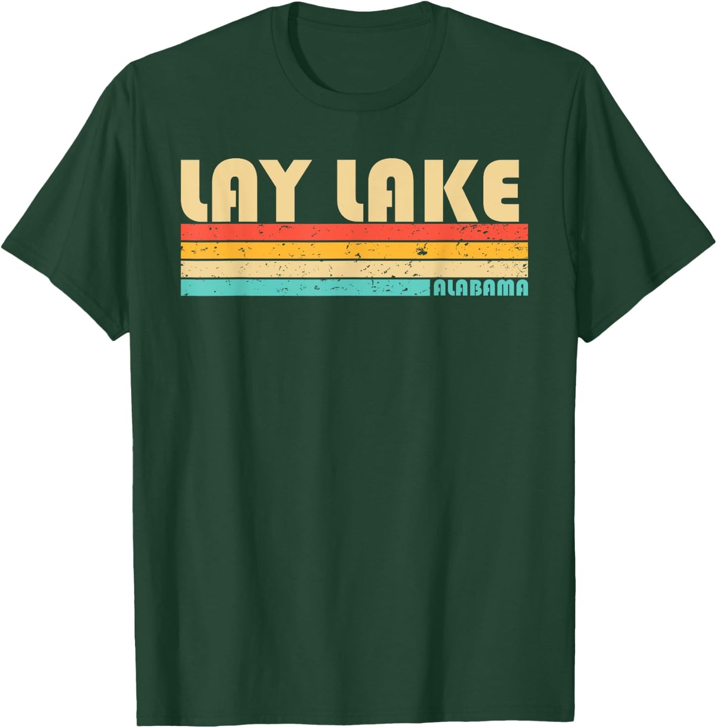 LAY LAKE ALABAMA Funny Fishing Camping Summer T-Shirt - T-Shirt | Forest