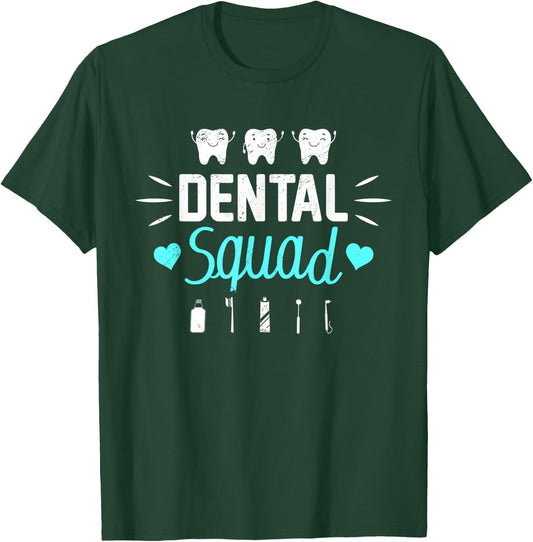 Dental Squad Costume Dental Assistant Women T-Shirt - T-Shirt | Forest