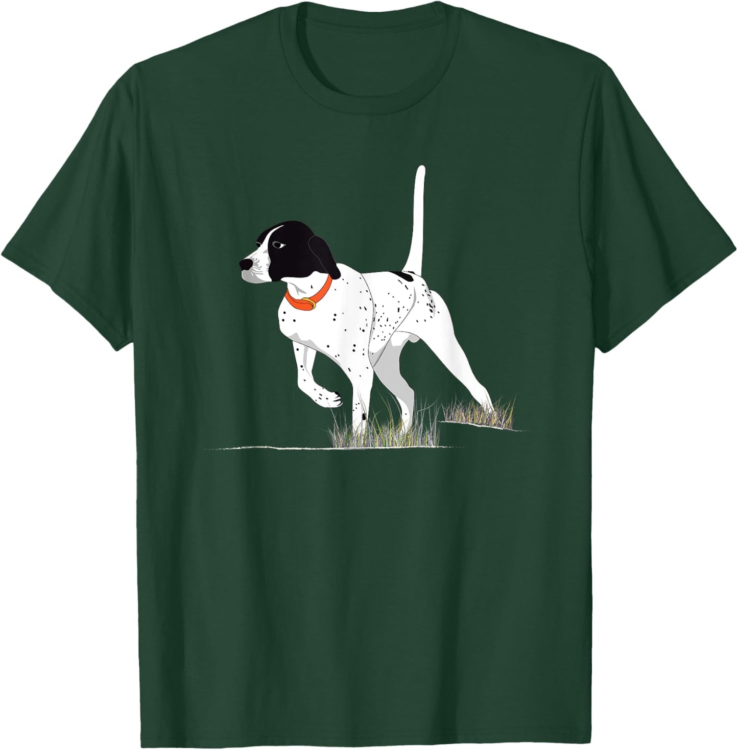 Bird Hunting for Hunter Men English Pointer Dog Graphic T-Shirt - T-Shirt | Forest