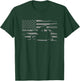 American Flag Motorcycle Apparel - Biker / Motorcycle T-Shirt - T-Shirt | Forest
