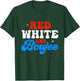 Retro Groovy Cute Red White And Boujee 4th Of July T-Shirt - T-Shirt | Forest