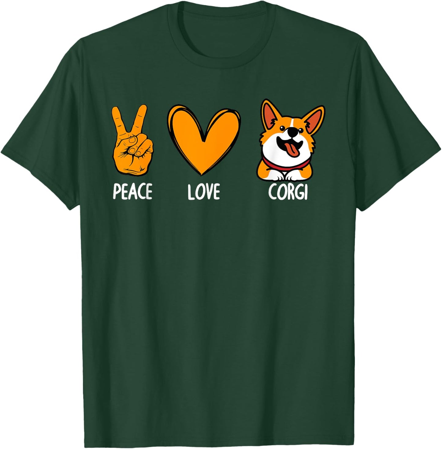 Funny Corgi Design Women Kids Puppy Corgi Dog Lover T-Shirt - T-Shirt | Forest