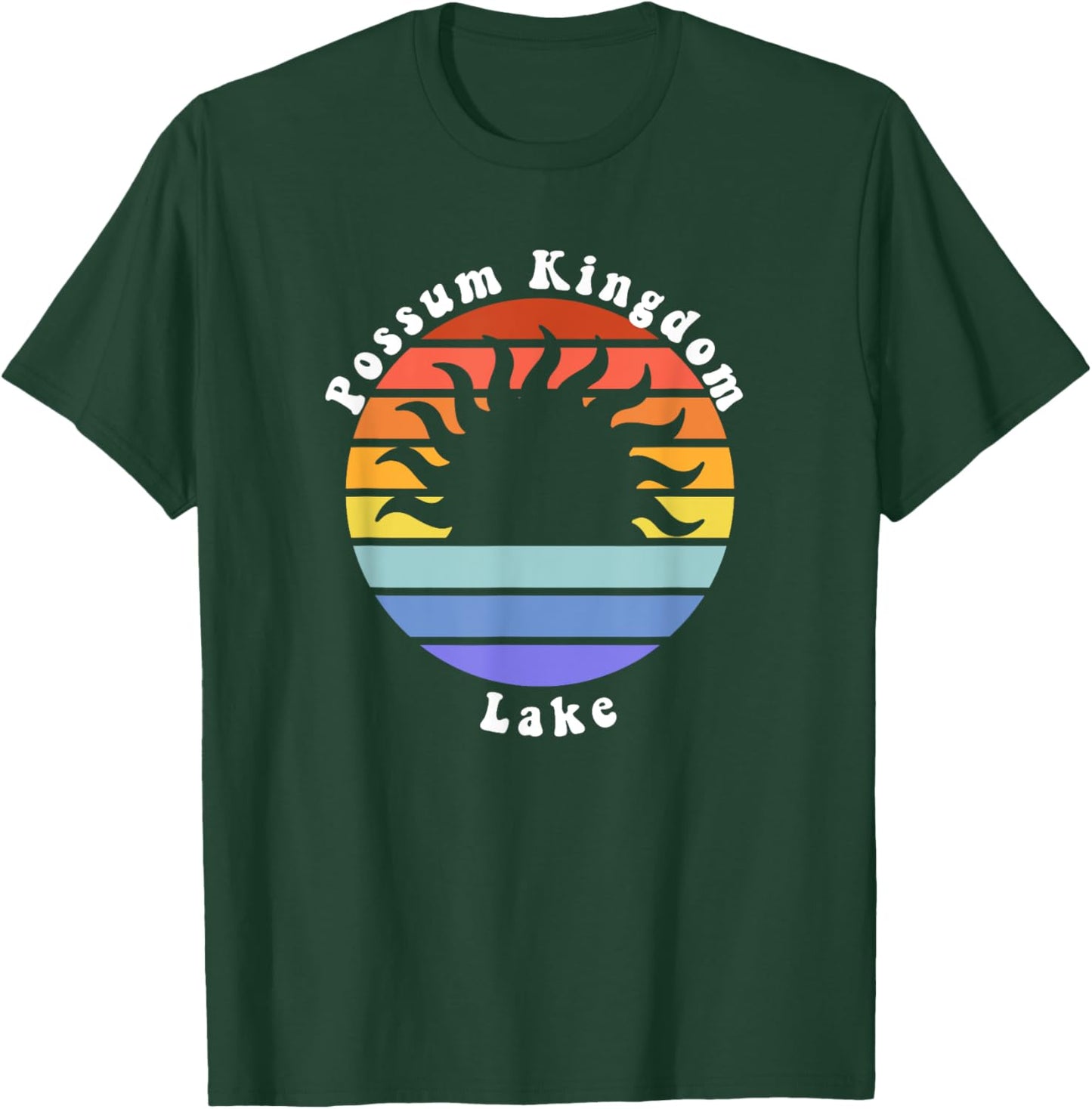 Possum Kingdom Lake Texas TX Sunrise Souvenir Vacation T-Shirt - T-Shirt | Forest