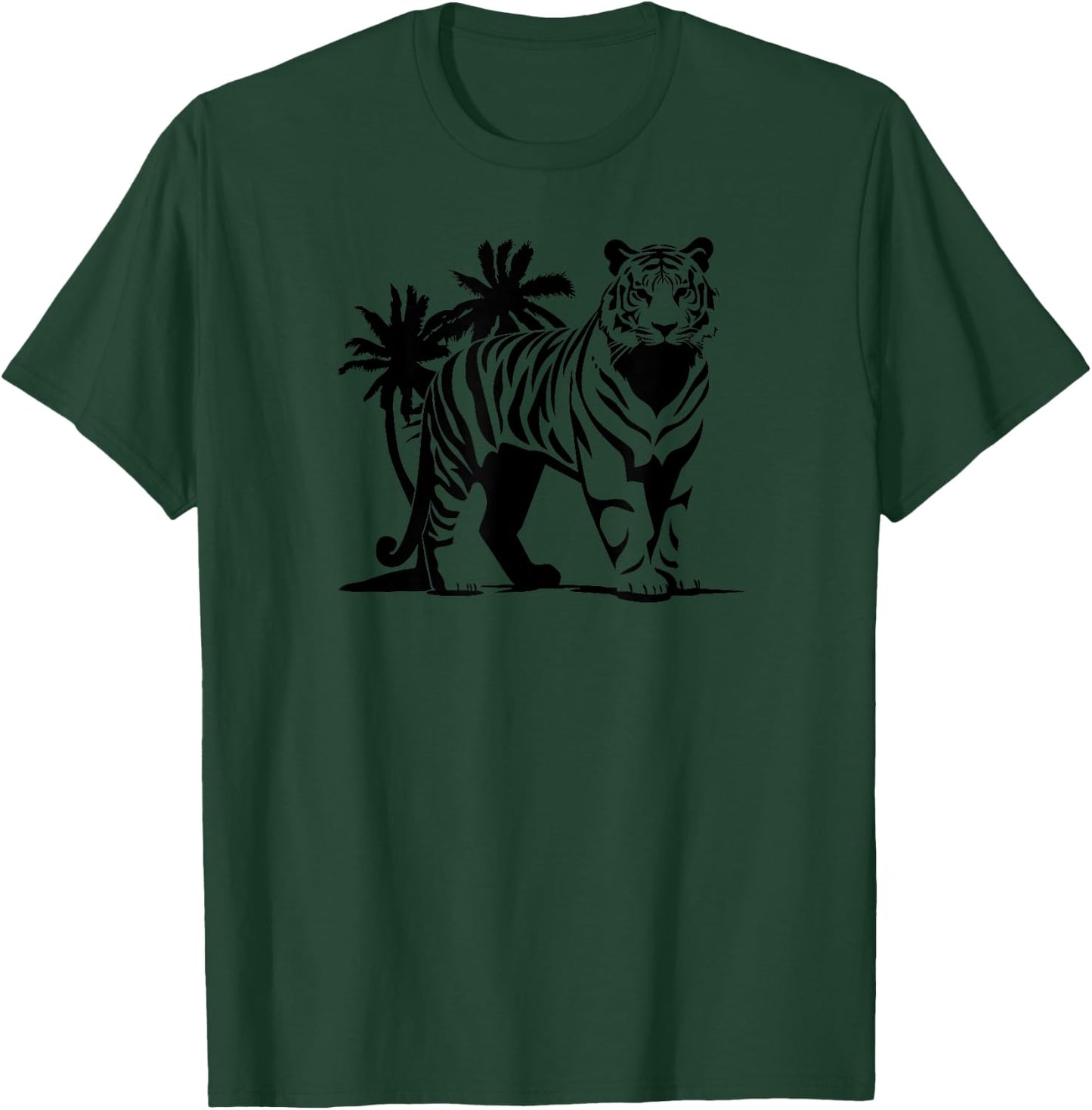 Tiger Wildlife Print T-Shirt - T-Shirt | Forest