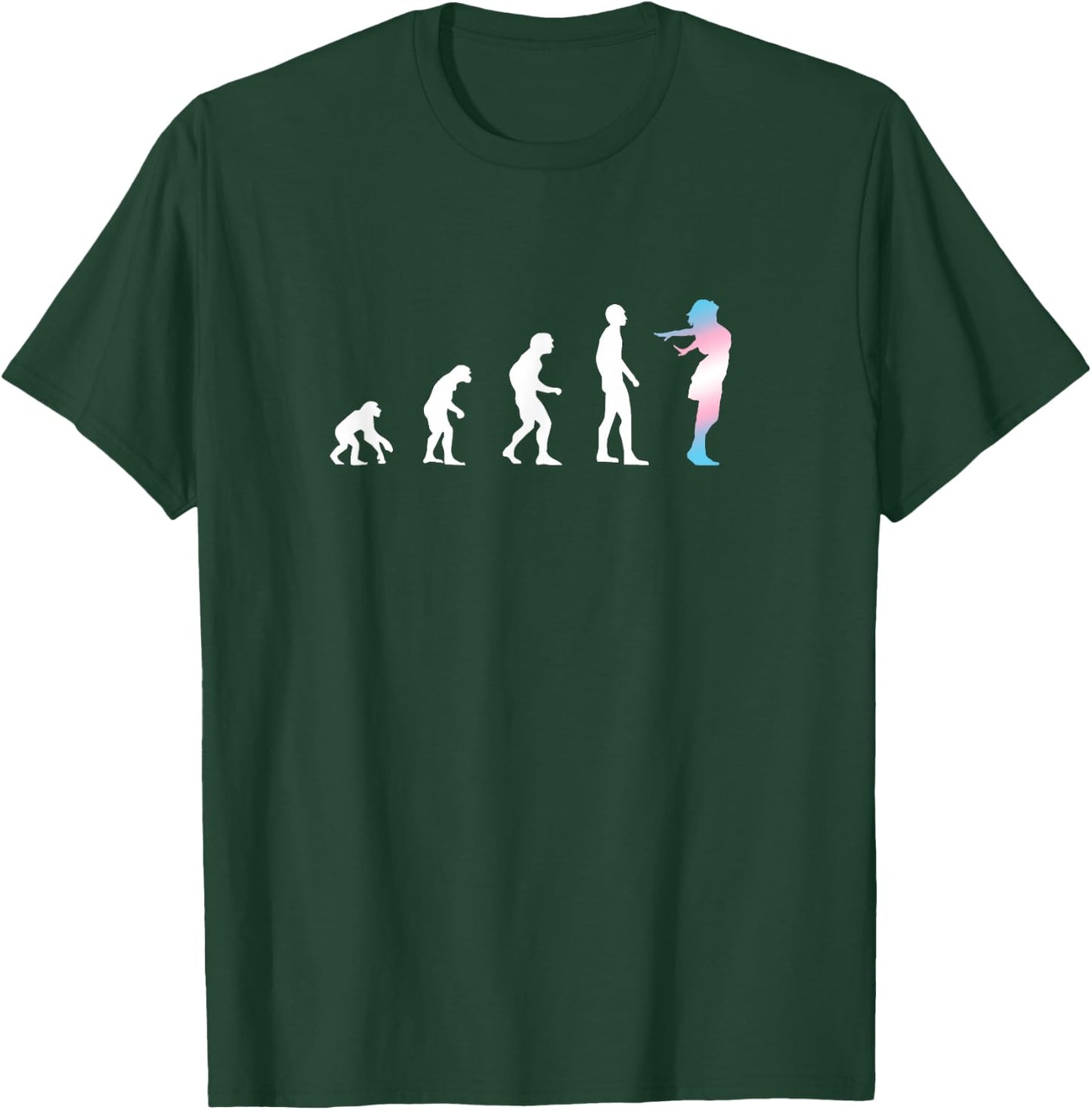 Male to Female Evolution - Transgender CSD Trans T-Shirt - T-Shirt | Forest