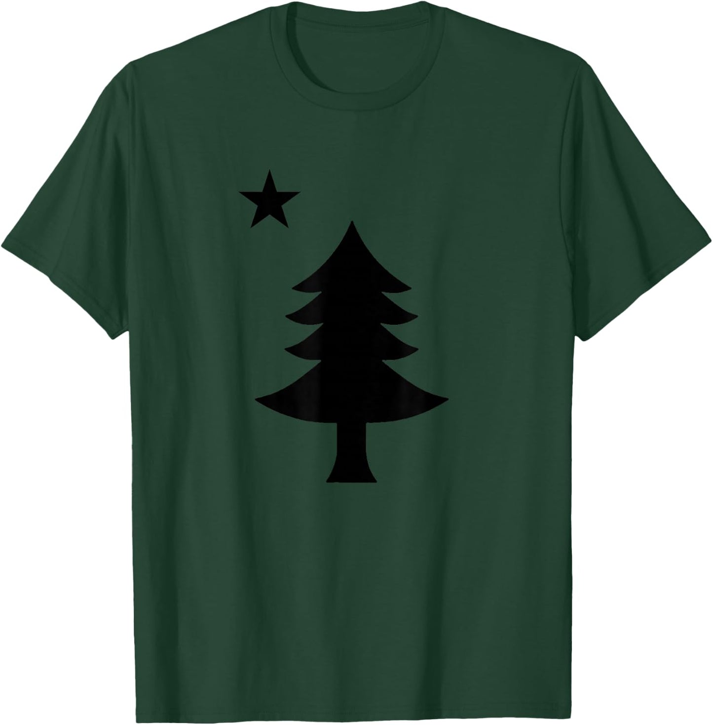 Maine Pine Tree State Flag Vintage USA America Souvenir T-Shirt - T-Shirt | Forest