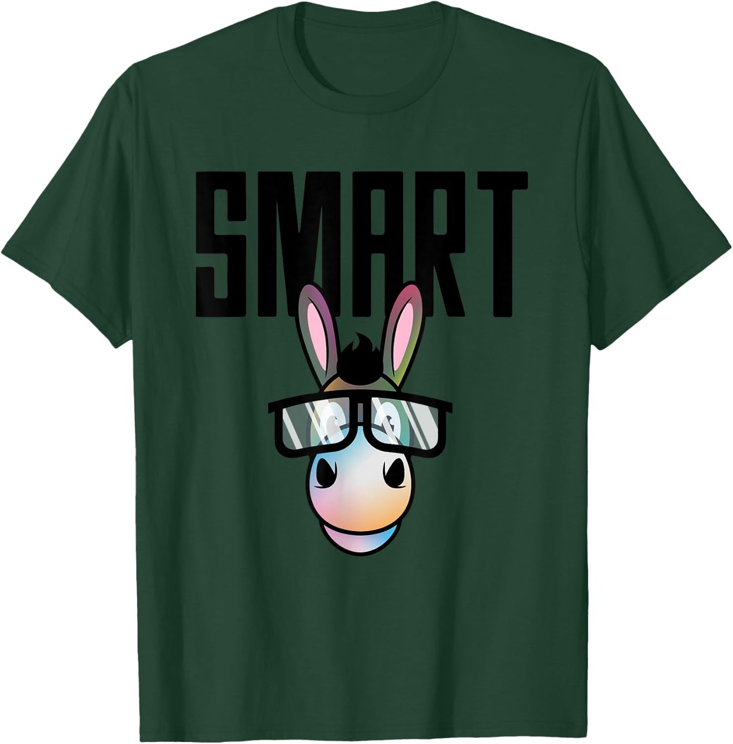 Funny Smart Donkey Horseback Riding Lover Gift Women T-Shirt - T-Shirt | Forest