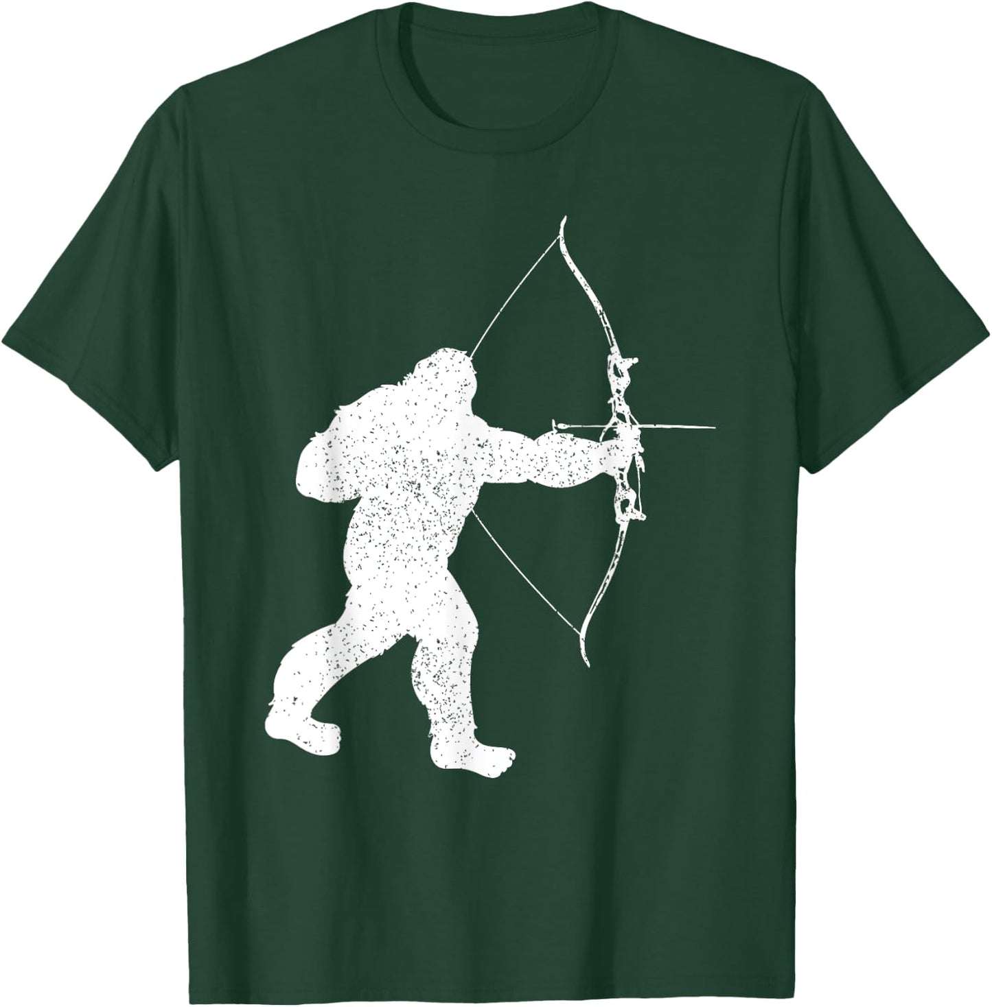 Archery Bowman Archer Bowhunter Arrow Bow Bigfoot Legend T-Shirt - T-Shirt | Forest