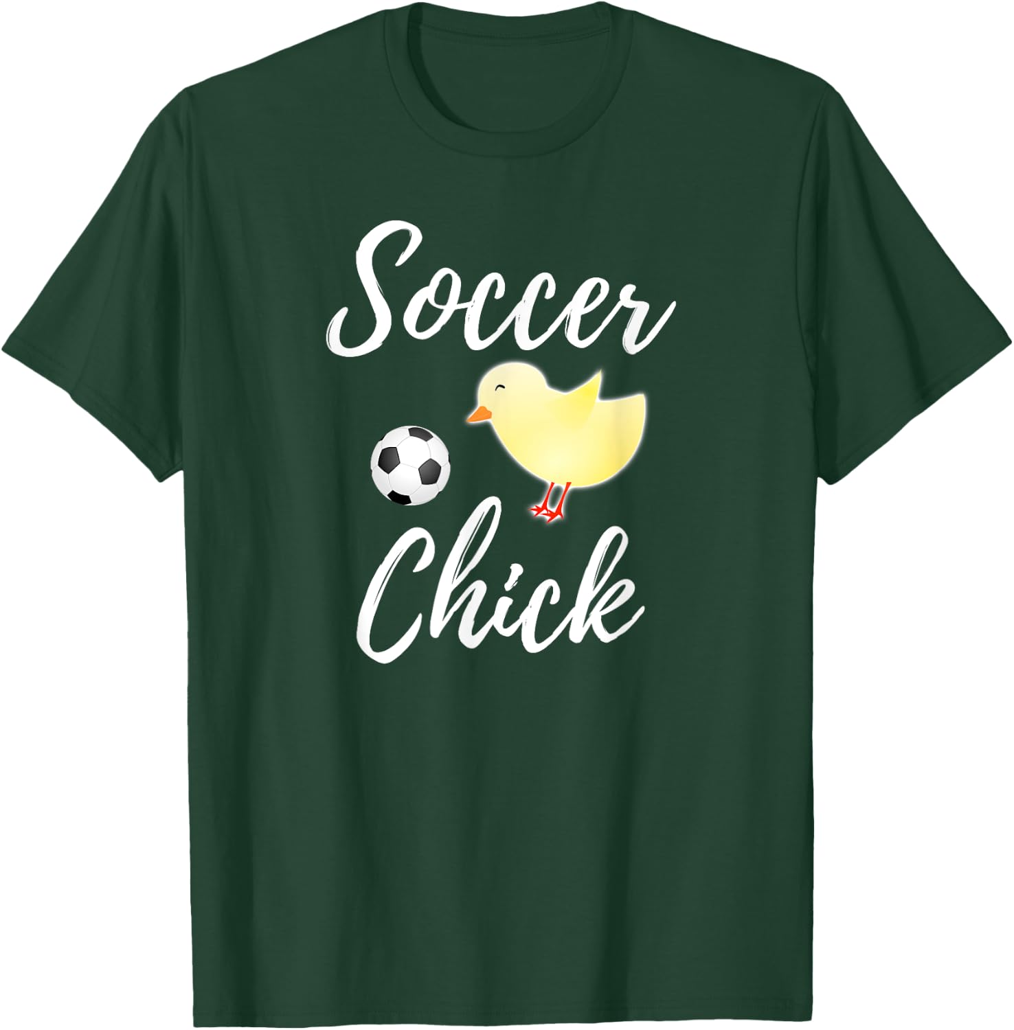 Soccer Chick Funny Soccer Chicken Lover Gift T-Shirt - T-Shirt | Forest