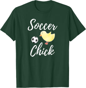 Soccer Chick Funny Soccer Chicken Lover Gift T-Shirt - T-Shirt | Forest