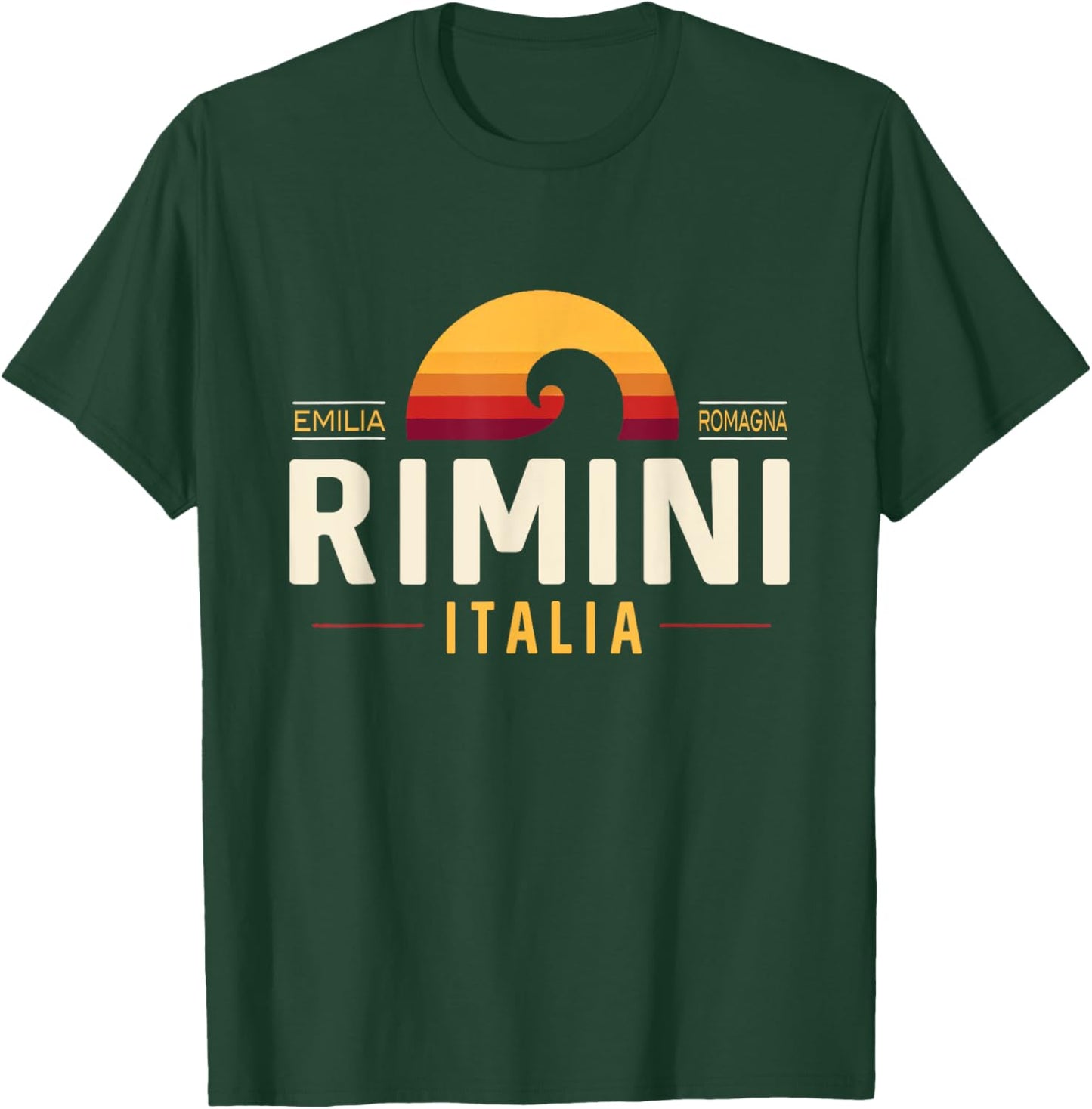 Rimini Italy | Rimini Emilia-Romagna Italia Retro Wave T-Shirt - T-Shirt | Forest